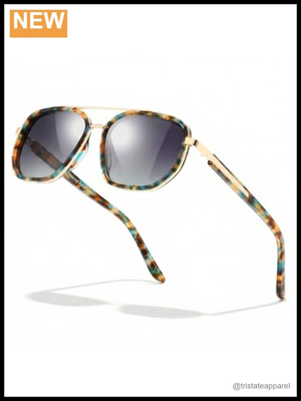 Acetate Retro Polarized Sunglasses Tangle Free Aviator UV400 Anti Glare